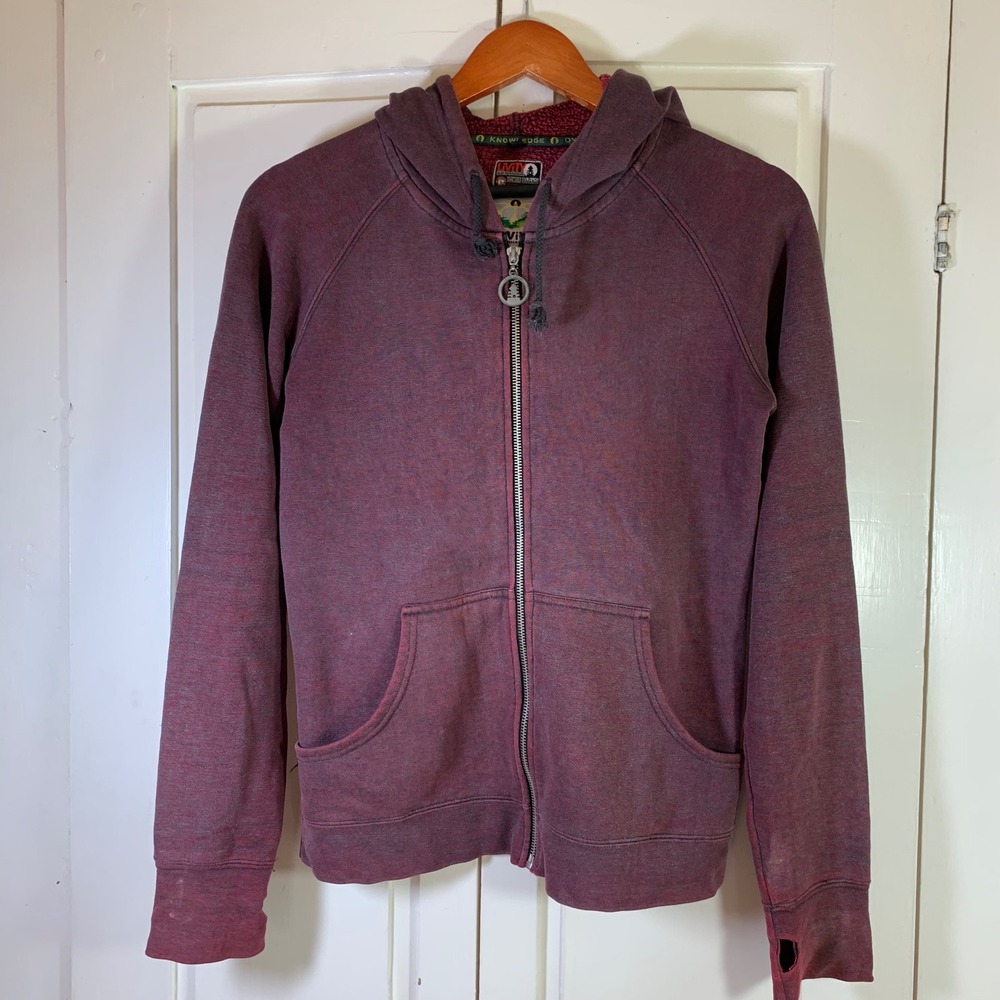 Livity Outernational‎ Hemp Recycled Plastic Full Zip Hoodie Thumb Holes Gorpore